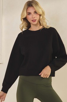 Women’s Solid Crewneck UltraComfy Short Top style 4