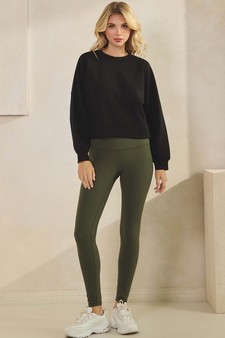 Women’s Solid Crewneck UltraComfy Short Top style 5