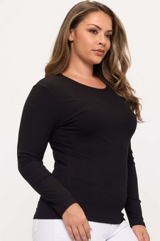 Women's Pure Comfort Ribbed Long Sleeve Top style 3