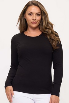 Women's Pure Comfort Ribbed Long Sleeve Top style 4