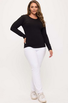 Women's Pure Comfort Ribbed Long Sleeve Top style 5