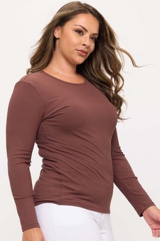 Women's Pure Comfort Ribbed Long Sleeve Top style 3