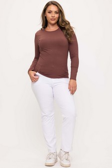 Women's Pure Comfort Ribbed Long Sleeve Top style 5