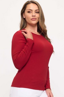 Women's Pure Comfort LuxeAir Ribbed Long Sleeve Top style 3