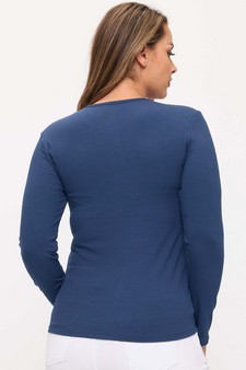 Women's Pure Comfort LuxeAir Ribbed Long Sleeve Top style 2