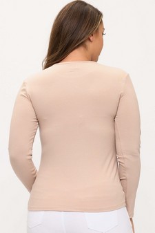 Women's Pure Comfort Ribbed Long Sleeve Top style 2