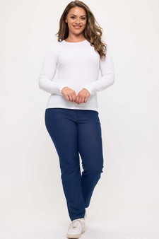 Women's Pure Comfort Ribbed Long Sleeve Top style 5