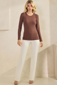 ETA 07/03/25 - Women's Pure Comfort Ribbed Long Sleeve Top style 5