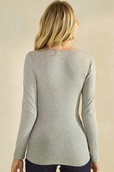 ETA 07/03/25 - Women's Pure Comfort Ribbed Long Sleeve Top style 2