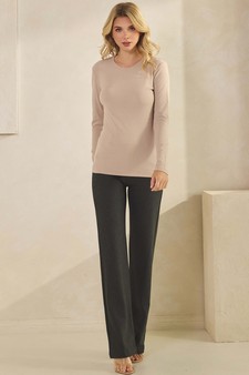 ETA 07/03/25 - Women's Pure Comfort Ribbed Long Sleeve Top style 5