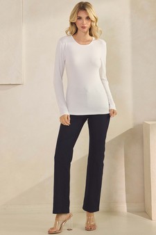ETA 07/03/25 - Women's Pure Comfort Ribbed Long Sleeve Top style 5