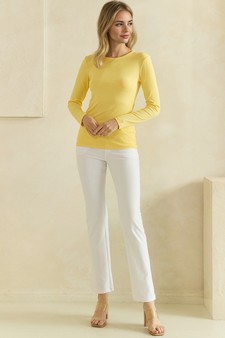 Women's Pure Comfort LuxeAir Ribbed Long Sleeve Top style 5