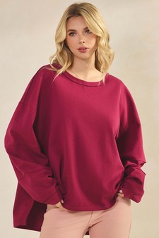 ETA 09/04/25 - Women's Textured Cotton Relaxed Fit Top style 4
