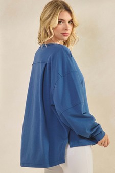 ETA 08/21/25 - Women's Textured Cotton Relaxed Fit Top style 3