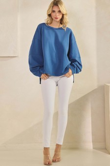 ETA 08/21/25 - Women's Textured Cotton Relaxed Fit Top style 5