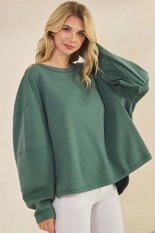 ETA 08/21/25 - Women's Textured Cotton Relaxed Fit Top style 3