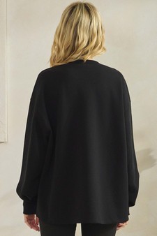 ETA 01/08/26 - Women's Cotton Modal Loose Fit Pullover Crewneck Top style 2