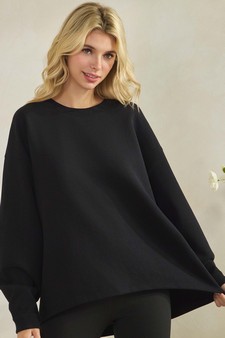 ETA 01/08/26 - Women's Cotton Modal Loose Fit Pullover Crewneck Top