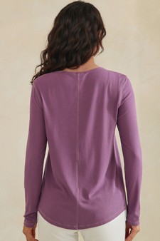 Pure Comfort LuxeAir Ribbed Long Sleeve Button Up Cardigan style 2