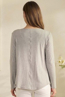 ETA 01/16/26 - Women's Pure Comfort LuxeAir Ribbed Long Sleeve Button Up Cardigan style 2