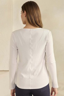 ETA 01/29/26 - Women's Pure Comfort LuxeAir Ribbed Long Sleeve Button Up Cardigan (XL only) style 2