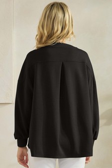 Women's Soft Modal Henley Long Sleeve Top style 2