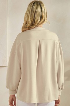 ETA 12/27/25 - Women's Sofie Soft Modal Henley Long Sleeve Top style 2