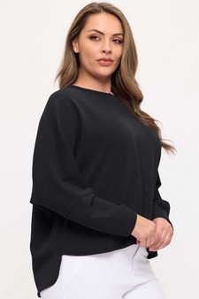 Women's Sofie Soft Relaxed Dolman Sleeve Crew Neck Top