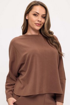 Women's Sofie Soft Relaxed Dolman Sleeve Crew Neck Top