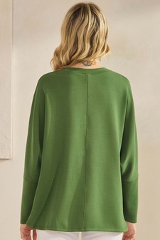 ETA 11/07/25 - Women's Sofie Soft Relaxed Dolman Sleeve Crew Neck Top style 2