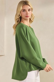 ETA 11/07/25 - Women's Sofie Soft Relaxed Dolman Sleeve Crew Neck Top style 3