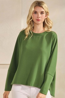 ETA 11/07/25 - Women's Sofie Soft Relaxed Dolman Sleeve Crew Neck Top style 4