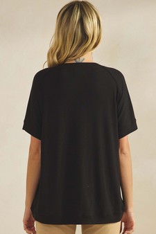 ETA 01/29/26 - Women's Everyday Soft Ribbed Loose Fit Short Sleeve Top style 2