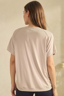 ETA 01/23/26 - Women's Everyday Soft Ribbed Loose Fit Short Sleeve Top style 2