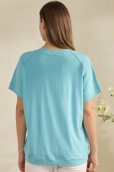 ETA 01/30/26 - Women's Everyday Soft Ribbed Loose Fit Short Sleeve Top style 2