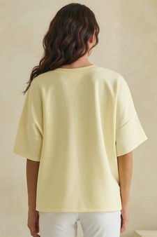ETA 05/07/26 The Everyday Thin Modal Scuba Short Sleeve Top style 2