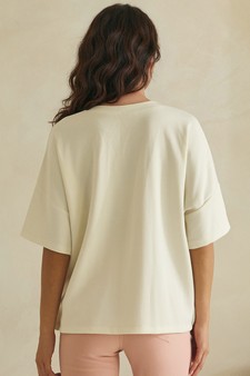 ETA 04/24/26 The Everyday Thin Modal Scuba Short Sleeve Top style 2