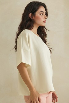 ETA 04/24/26 The Everyday Thin Modal Scuba Short Sleeve Top style 3