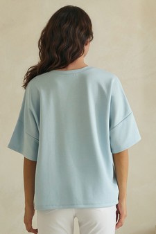ETA 04/24/26 The Everyday Thin Modal Scuba Short Sleeve Top style 2
