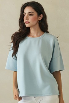 ETA 04/24/26 The Everyday Thin Modal Scuba Short Sleeve Top