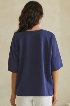 ETA 05/07/26 The Everyday Thin Modal Scuba Short Sleeve Top style 2