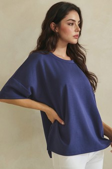 ETA 05/07/26 The Everyday Thin Modal Scuba Short Sleeve Top style 3