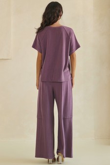ETA 05/28/26 - Relaxed Soft Stretch Top and Wide-Leg Pant Set style 2
