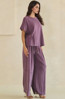 ETA 05/28/26 - Relaxed Soft Stretch Top and Wide-Leg Pant Set style 3