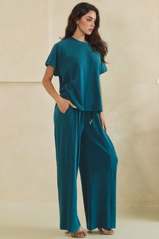 ETA 05/28/26 - Relaxed Soft Stretch Top and Wide-Leg Pant Set style 3
