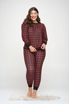 Women’s Christmas Holiday Hues Loungewear Set style 4