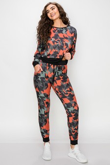 Women’s Trendy Printed Loungewear Set style 4