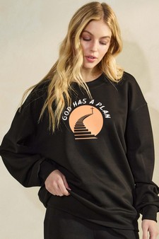 Women's Jesus Saves Ultra Comfy Pullover Sweatshirt (Open Pack) style 2