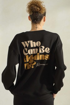 Women's If God Is For Us Ultra Comfy Pullover Sweatshirt (Open Pack) style 2