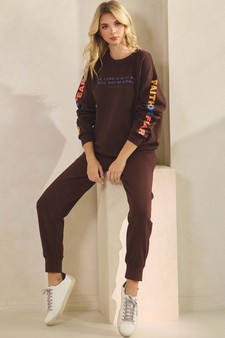 Women's Faith Over Fear Ultra Comfy Jogger Set